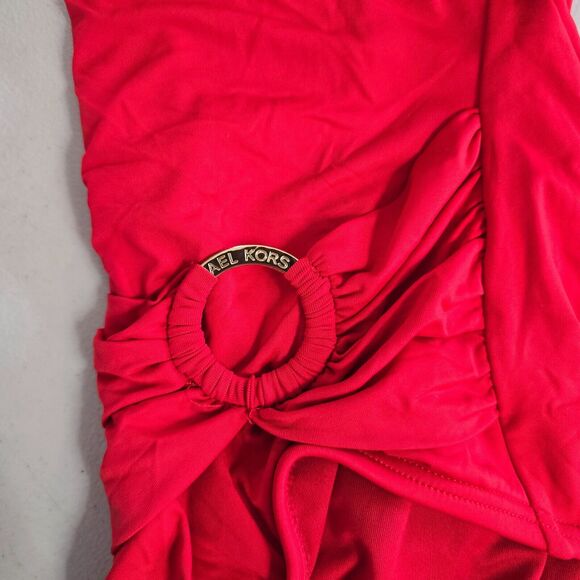 Michael Kors One Piece Swimsuit Women's 14 Red Cruise 2020 Crossover NWT - Picture 4 of 16